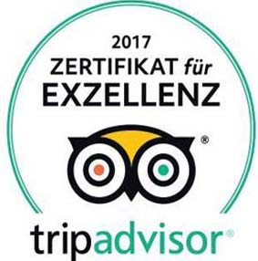 TripAdvisor Zertifikat für Exzellenz 2017